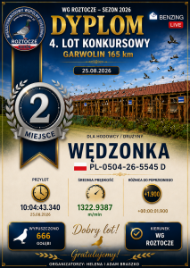 PODSUMOWANIE 4. LOTU KONKURSOWEGO – GARWOLIN 165 km